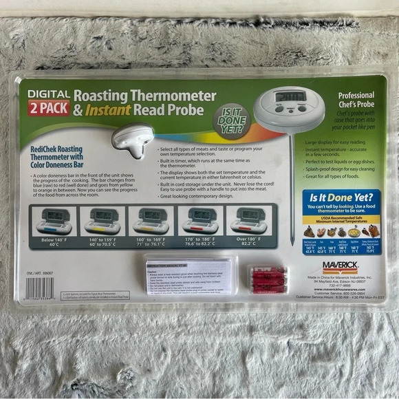 Maverick - Digital Roasting Oven Thermometer & Instant Probe - NEW - Picture 5 of 7